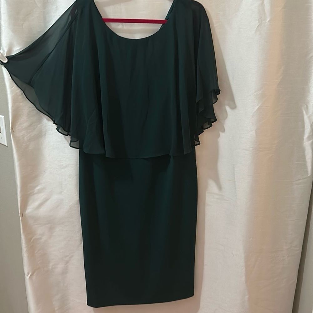 Connected Apparel Size 14 Green Dress.